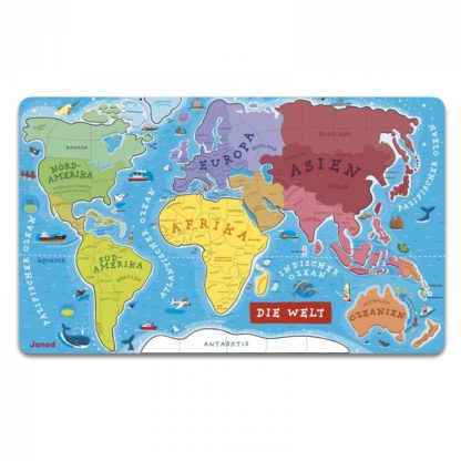 Welt-Puzzle Magnets In Blechdose – 100-teiliges Magnetisches Lernpuzzle