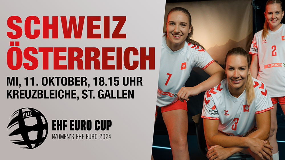 Gewinnen Sie Tickets für das Handballspiel: Schweiz – Österreich